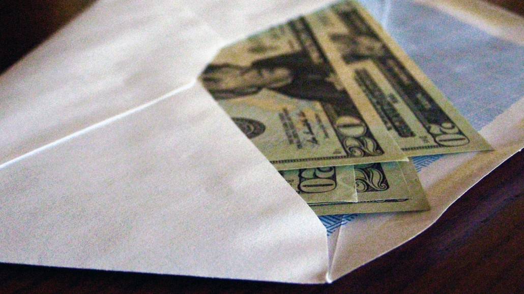 Bribery envelope