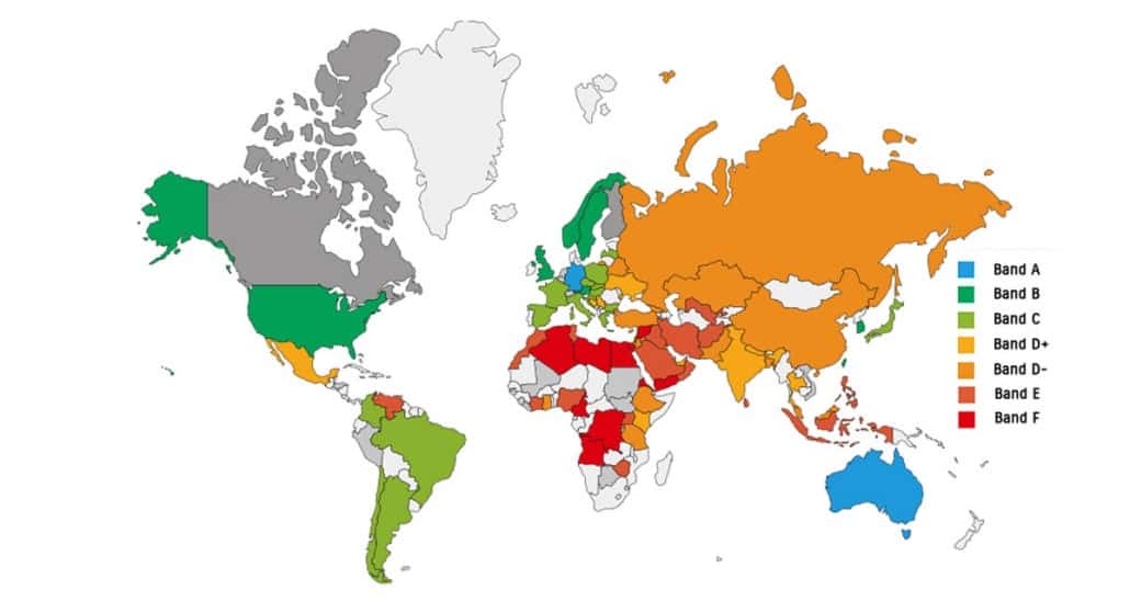 Defence anti-corruption map
