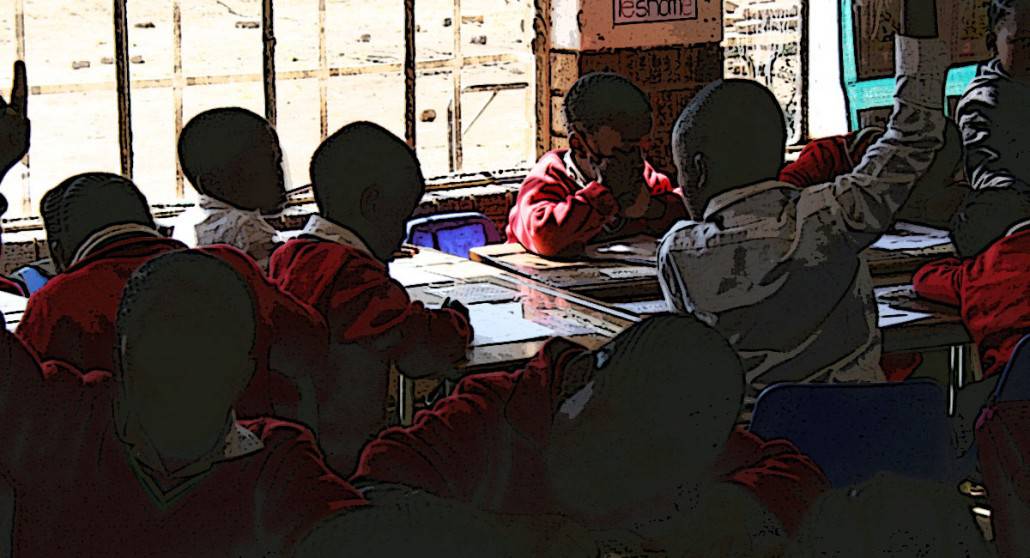 Children in a South African primary school