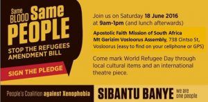 People's Coalition Against Xenophobia