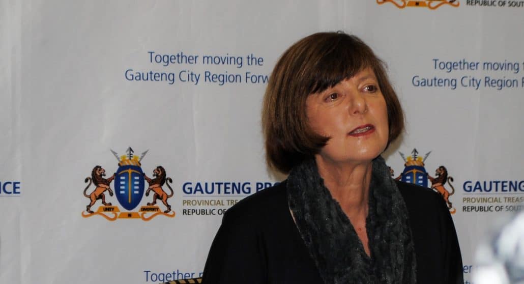 Gauteng finance MEC Barbara Creecy