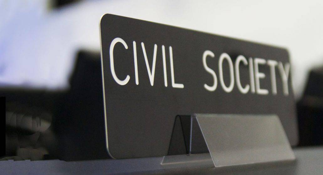 Civil society nameplate
