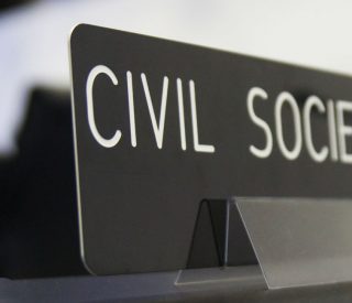 Civil society nameplate