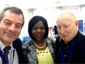 Cobus de Swart, former public protector Thuli Madonsela, and Corruption Watch executive director David Lewis.