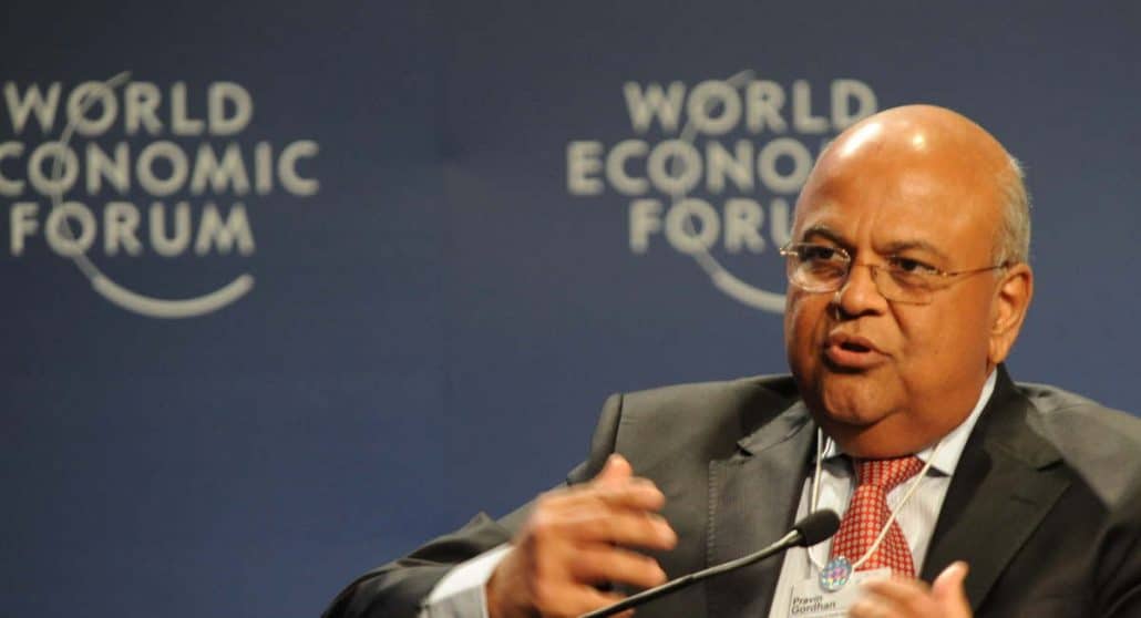 Former finance minister Pravin Gordhan