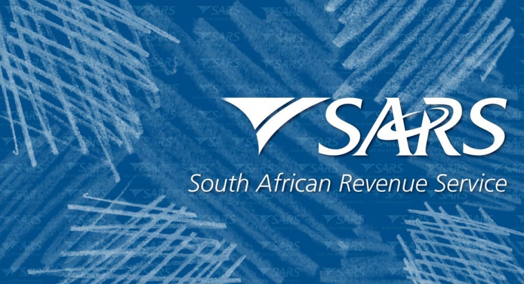 Sars logo on blue background