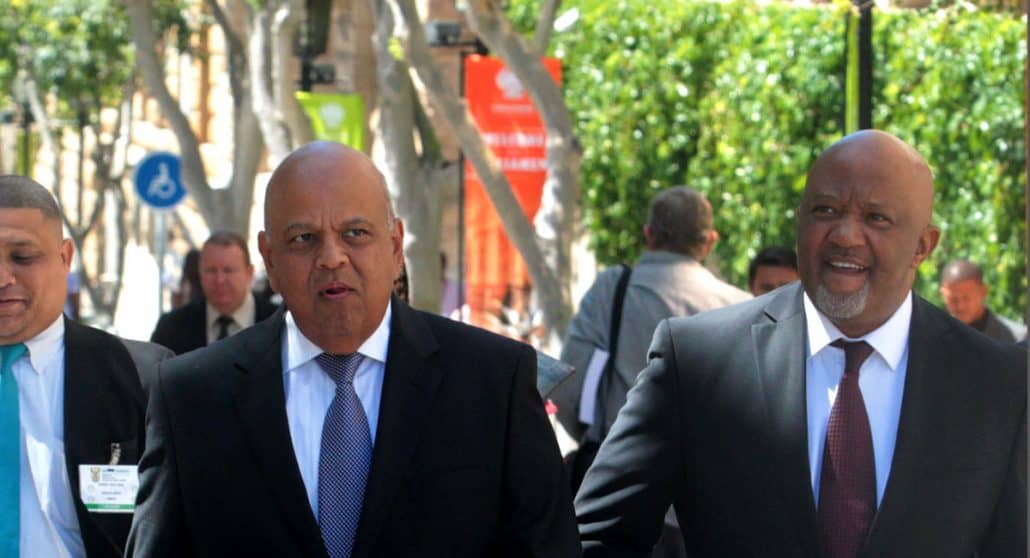 Pravin Gordhan and Mcenisi Jonas, 2016