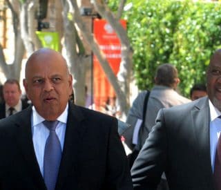 Pravin Gordhan and Mcenisi Jonas, 2016
