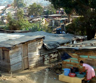 People living in poverty in South Africa