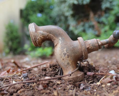 A tap with no water