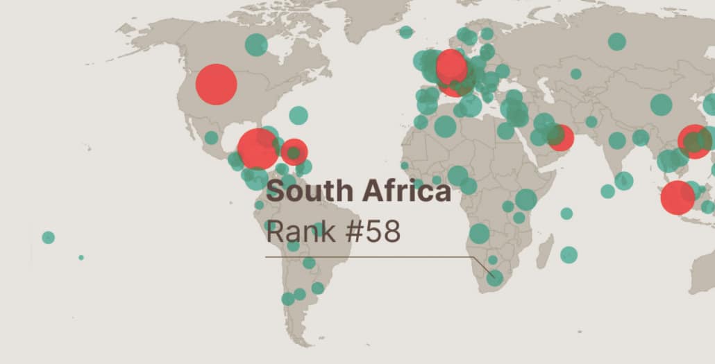 Visualisation of the Financial Secrecy Index 2020