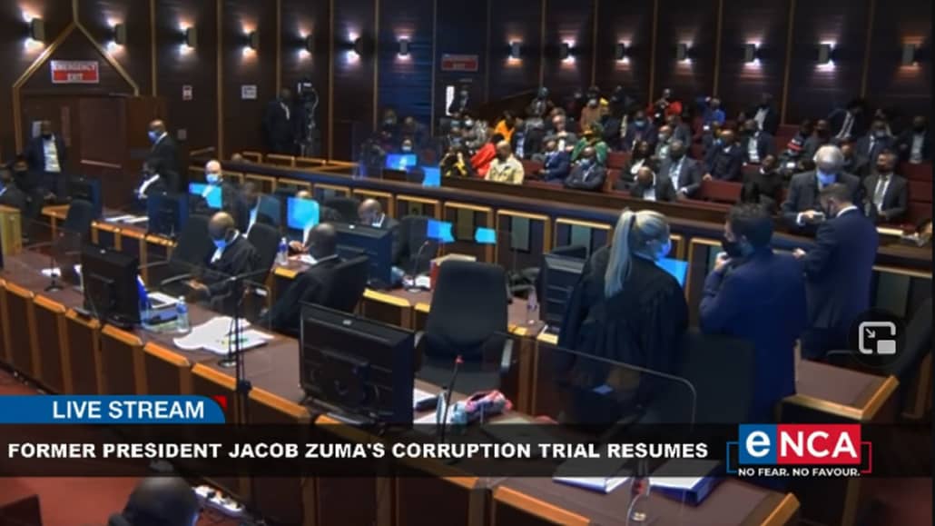 View of the courtroom