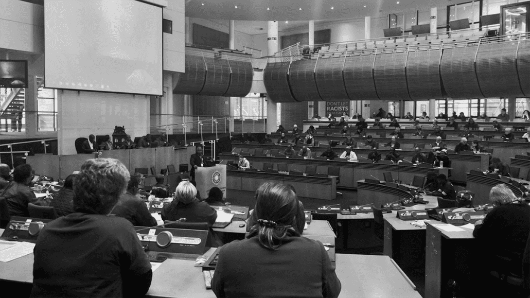 Photo of a council meeting