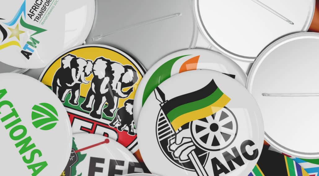Logos of SA political parties