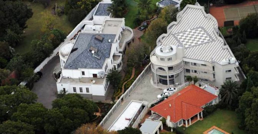 The Gupta family's former home in Saxonwold, Johannesburg