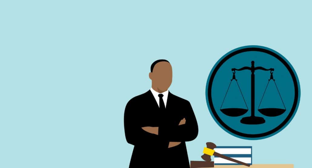 Illustration of a lawyer