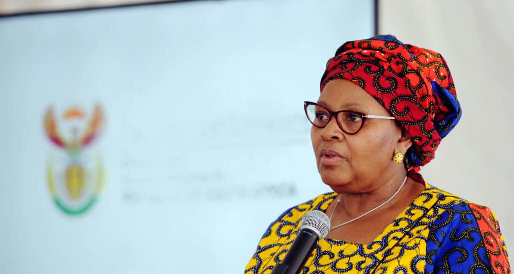 A photo of former Parliament speaker Nosiviwe Mapisa-Nqakula