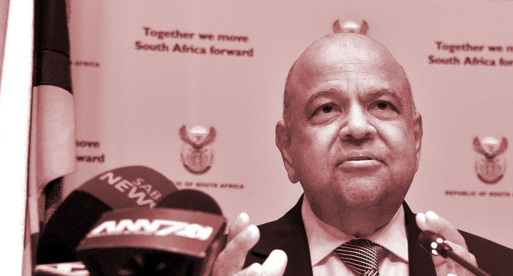 A photo of Minister Pravin Gordhan