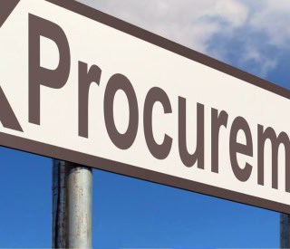 A road sign pointing the way to procurement