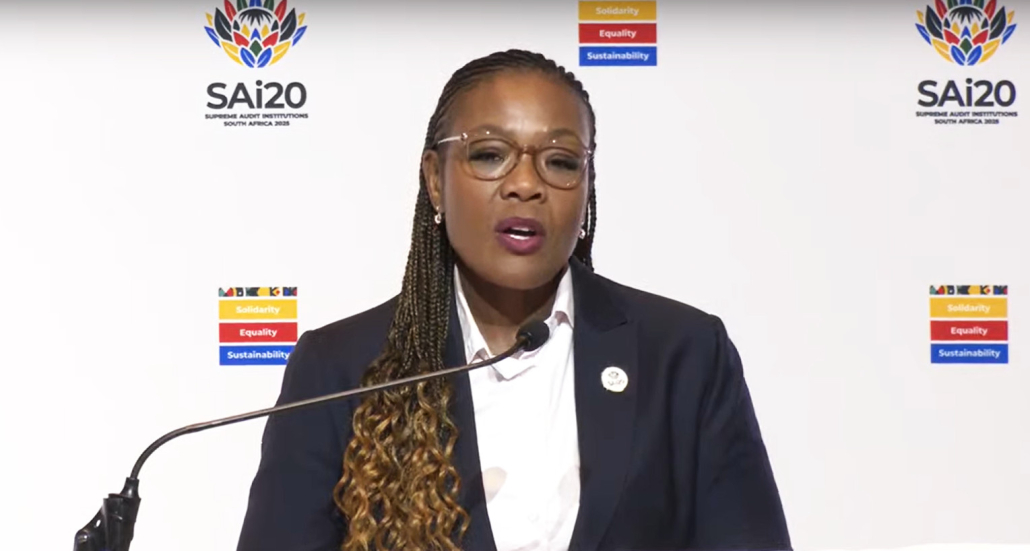 Auditor-general Tsakani Maluleke at SAI20