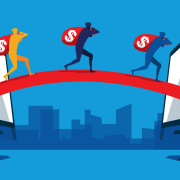 Illustration of money being illicitly taken across borders.