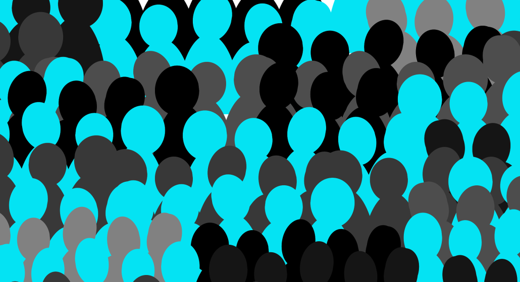 An illustration of a crowd of people