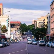 A street in downtown Pretoria.