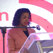 Advocate Chuma Mtengwane speaking at the recent launch of Corruption Watch's Impempe campaign.